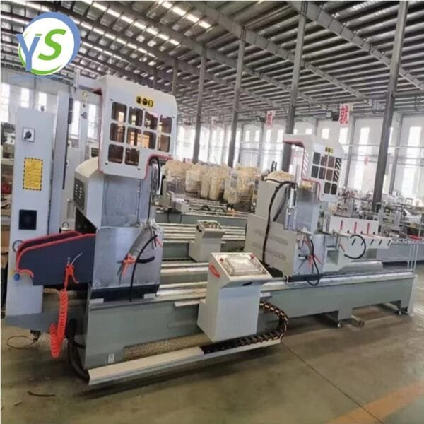 Automatic CNC Double Head Mitre Saw PVC Doors and Windows Making Machine - Image 2