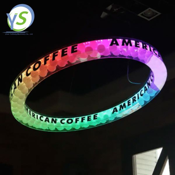Aluminium Bedroom Barbershop Bathroom LED Lights Mirrors Frame Multifunctional Bending Equipment - Image 7