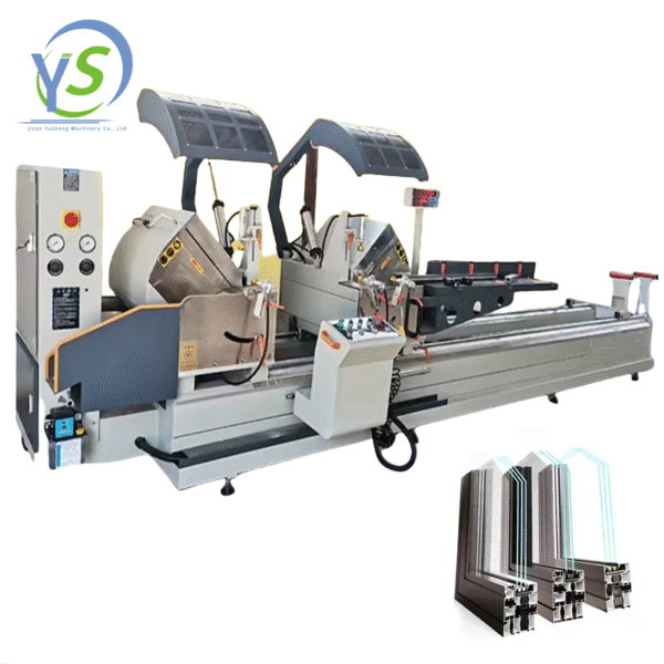 Industrial Automatic PVC Aluminum Cutting Machine Window Door Miter Saw Deep Processing Double Head