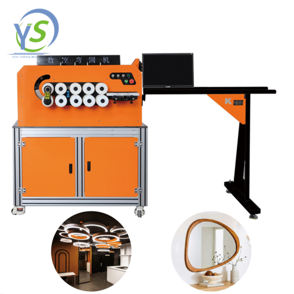 High-Precision Aluminum Profile Round Shape Circle LED Light Box Rolling Machine Mirror Bending Machine