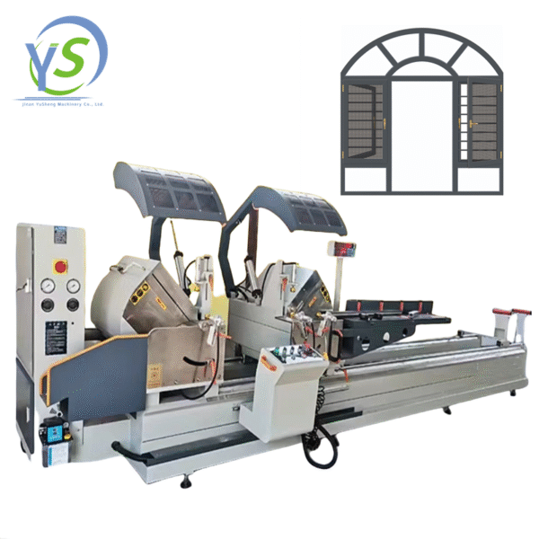 CNC Window and Door Double Head Cutting Saw Aluminum UPVC Window Machine