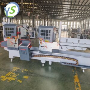 High-Precision Double Head Cutting Saw Machine for Aluminum Window Profile Making