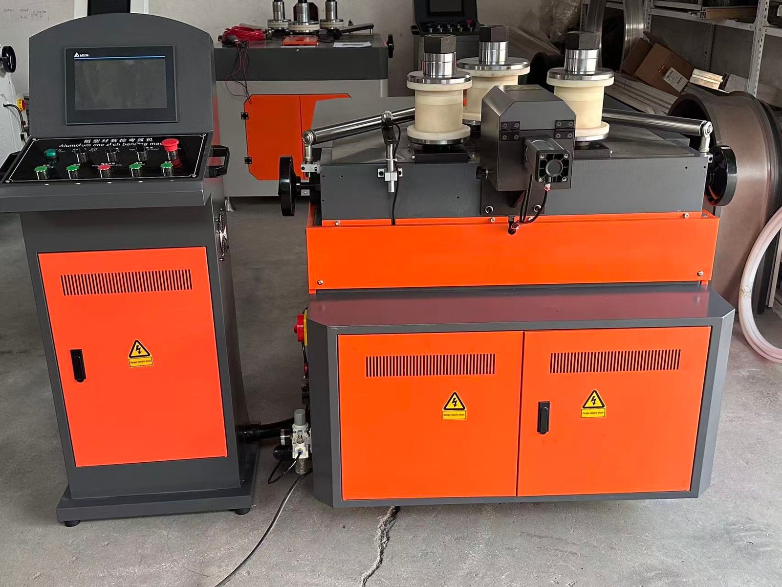 Full Automatic 3-Axis CNC Aluminum Profile Doors and Windows Rolling Bending Machine - Image 2