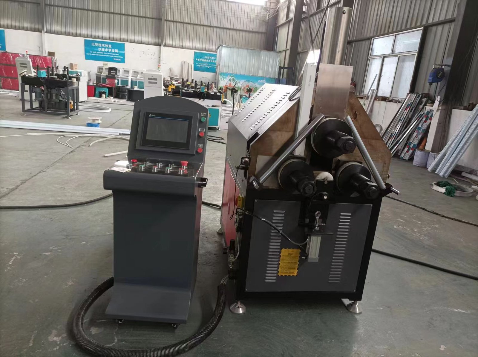 3 Axis Aluminum Profile Arch Bending Machine CAD Drawing Input Bend Rolling Machine - Image 2