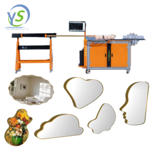 Bidirectional Aluminium Metal Profile LED Light Bathroom Mirrors Making Machine Mirror Frame CNC Smart Bending Machine